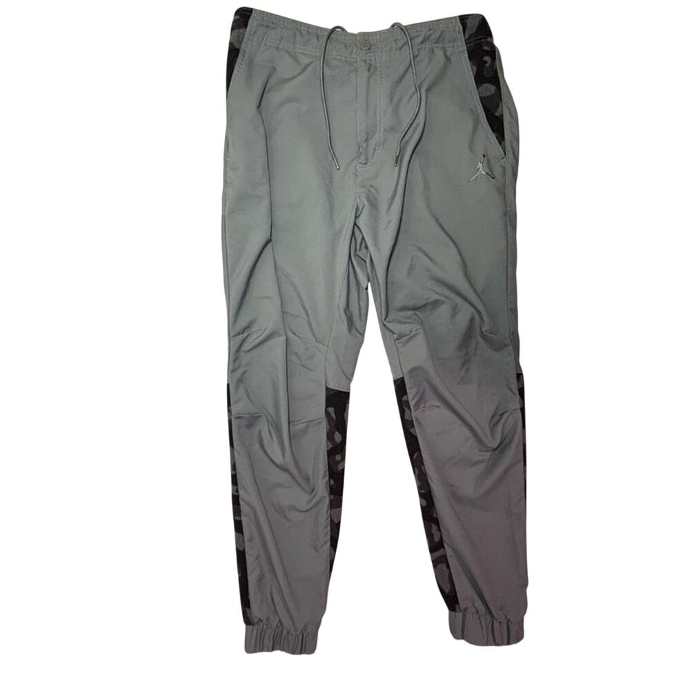 Air Jordan Men’s Jogger Pants Grey Black 36 AJ City Premium Camo Wool Panels